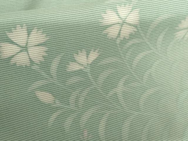平和屋着物▽訪問着 無双 紗×絽 枝花文 暈し染め 正絹 逸品 AABI7260cs