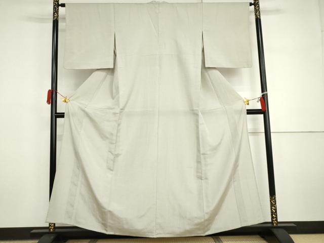 平和屋着物▽本塩沢 単衣 蚊絣 正絹 逸品 AABI7264cs