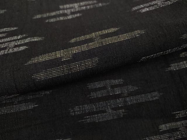 平和屋着物▽結城ちぢみ 単衣 エ霞文 正絹 逸品 AABI7286cs