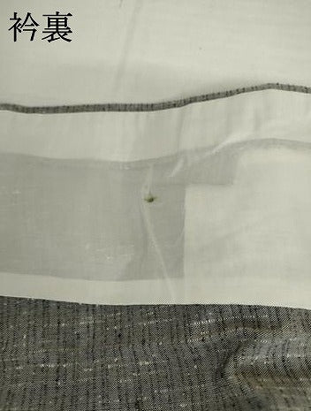 平和屋着物▽上質な紬 単衣 霞文 正絹 逸品 未使用 AABI7289cs