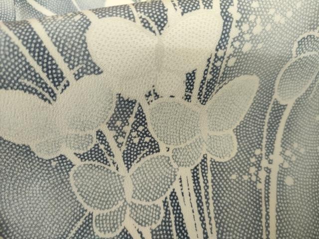 平和屋着物▽上質な小紋 単衣 舞蝶文 暈し染め 正絹 逸品 未使用 AABI7296cs