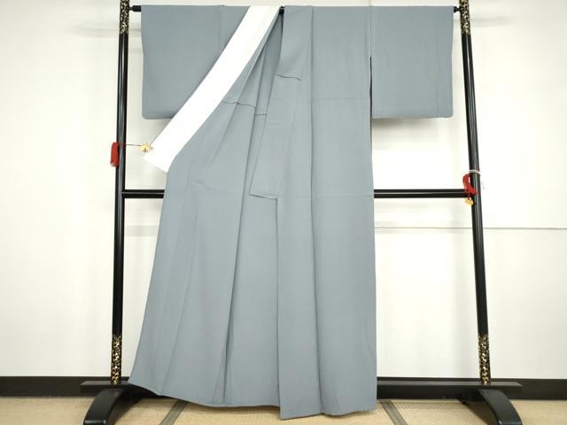 平和屋着物▽上質な色無地 単衣 うこん染 紅碧色 正絹 逸品 AABI7301cs