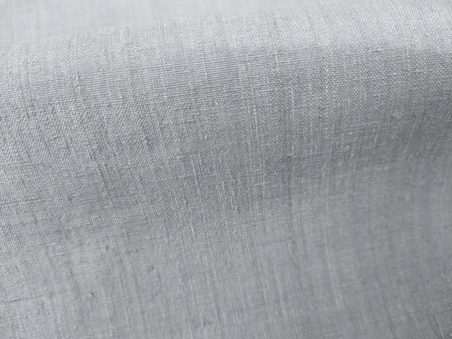 平和屋着物▽本場結城紬 重要無形文化財 単衣 色無地 藤紫色 正絹 逸品 AABI7303cs