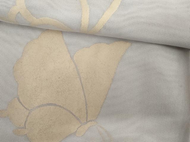 平和屋着物▽訪問着 単衣 紗×紗 舞蝶文 正絹 逸品 AABI7318cs