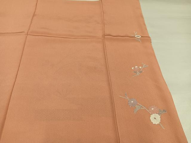 平和屋着物●訪問着 駒刺繍 扇面花文 金銀彩 正絹 逸品 AABI7325ph