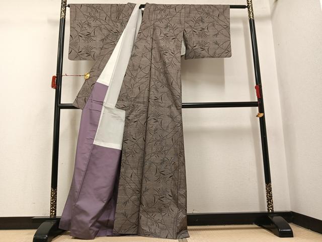 平和屋着物●本場大島紬 カタス9マルキ 薄文 正絹 逸品 AABI7326ph