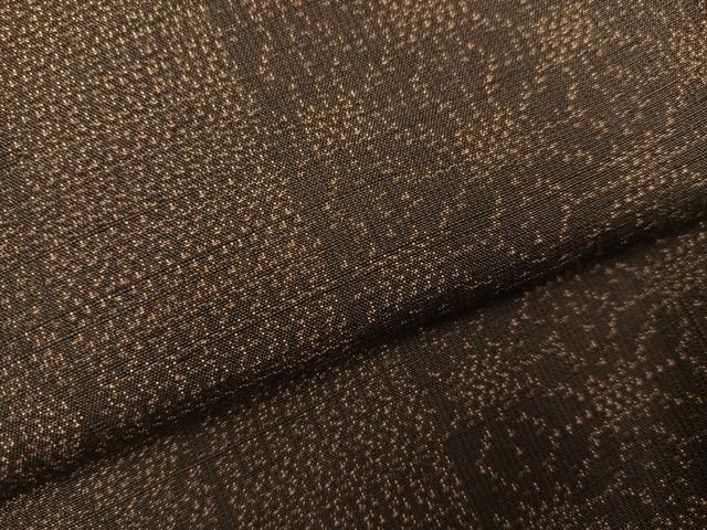 平和屋着物●上質な紬 麻の葉文様 正絹 逸品 AABI7334ph