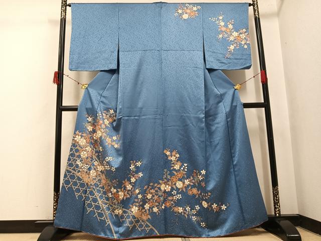 平和屋着物●訪問着 花唐草籬文 金彩 正絹 逸品 AABI7338ph