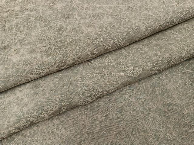 平和屋着物●お召 草花文 正絹 逸品 AABI7339ph