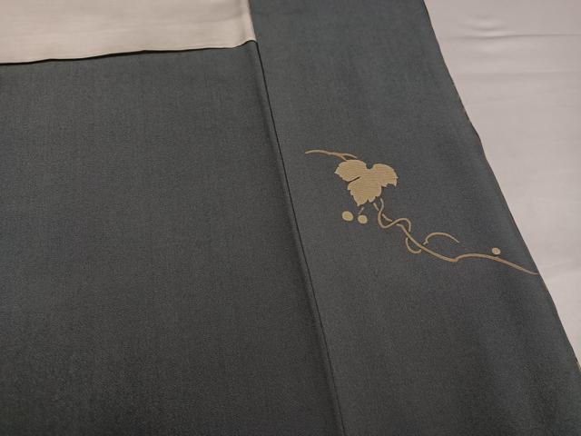 平和屋着物●訪問着 竹屋町刺繍 草花文 金彩 正絹 逸品 未使用 AABI7370ph