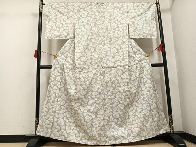 平和屋着物●上質な紬 樹林文 正絹 逸品 AABI7375ph