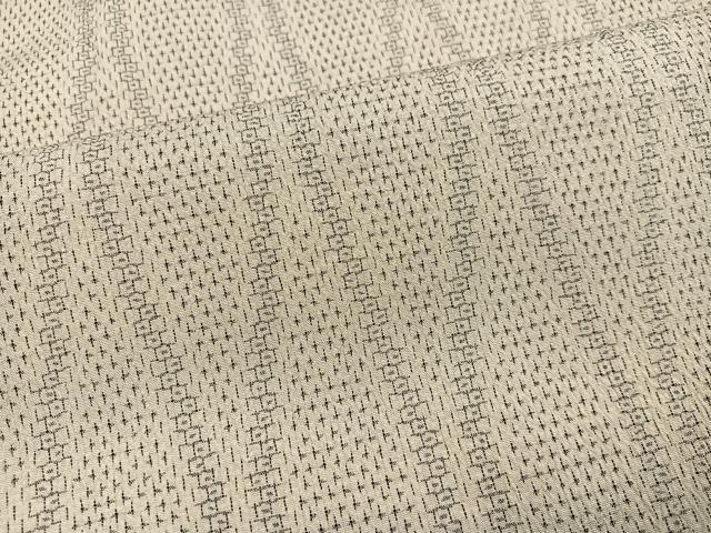 平和屋着物●白鷹お召 110亀甲 立涌文 正絹 逸品 AABI7376ph