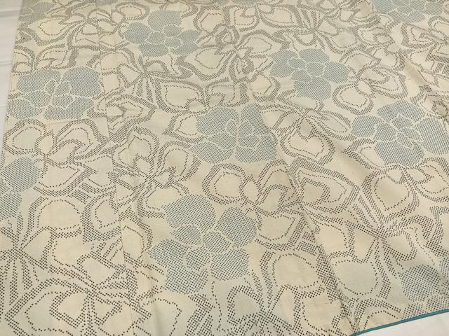平和屋着物●上質な紬 花尽くし 正絹 逸品 未使用 AABI7384ph