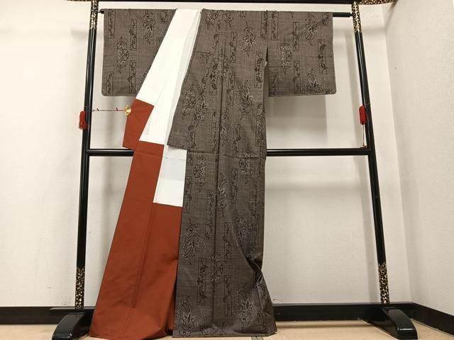 平和屋着物●本場大島紬 一元7マルキ 正絹 逸品 未使用 AABI7398ph