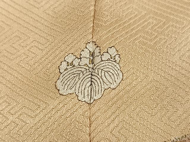 平和屋着物●訪問着 友禅 駒刺繍 枝花文 金彩 正絹 逸品 AABI7407ph