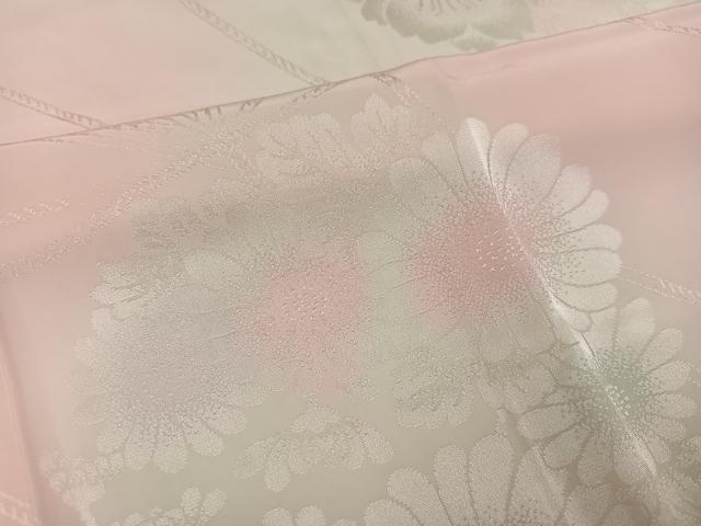 平和屋着物●振袖用長襦袢 無双仕立て 花地紋 暈し染め 正絹 逸品 AABI7439ph