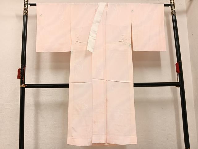 平和屋着物●長襦袢 無双仕立て 草花文 暈し染め 正絹 逸品 未使用 AABI7441ph