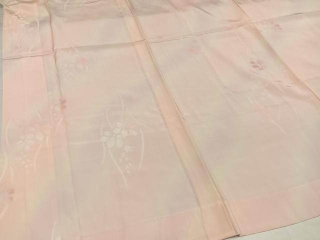 平和屋着物●長襦袢 無双仕立て 草花文 暈し染め 正絹 逸品 未使用 AABI7441ph
