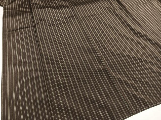 平和屋着物●上質な紬 間道 正絹 逸品 未使用 AABI7449ph