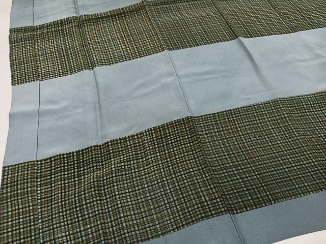 平和屋着物●男性 長襦袢 袷 鷹 松 正絹 逸品 AABI7454ph