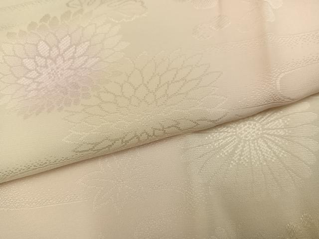 平和屋着物●振袖用長襦袢 袷 草花地紋 暈し染め 半衿刺繍 正絹 逸品 AABI7467ph