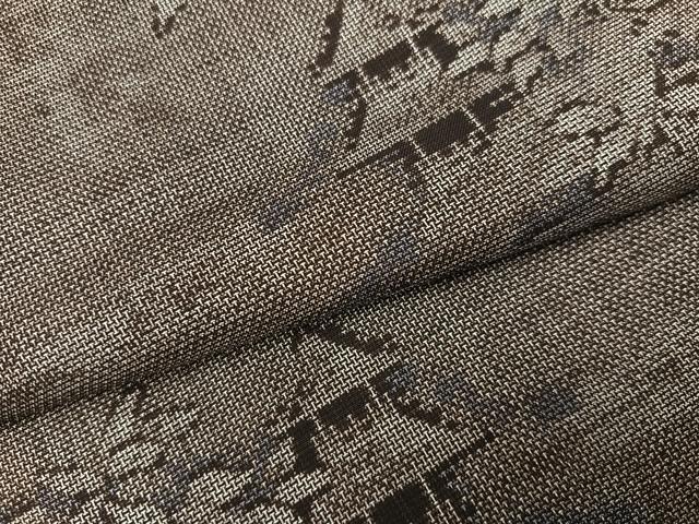 平和屋着物●本場大島紬 カタス9マルキ 風景草木文 正絹 逸品 AABI7472ph