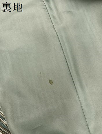 平和屋着物●男性 長襦袢 袷 横段文 正絹 逸品 未使用 AABI7480ph