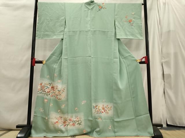 平和屋着物■訪問着 枝花文 金彩 正絹 逸品 AABI7483br