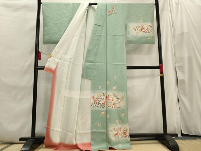 平和屋着物■訪問着 枝花文 金彩 正絹 逸品 AABI7483br