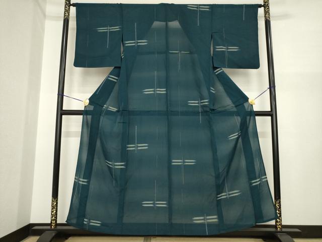 平和屋着物*夏物 紗紬 蜻蛉 トンボ 正絹 逸品 AABI7522ck