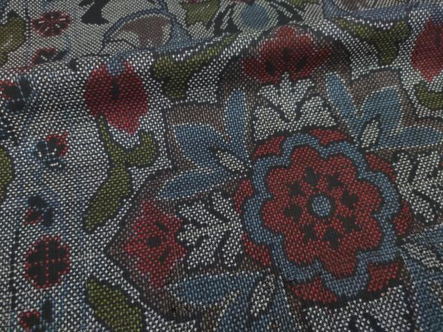 平和屋着物●本場大島紬 一元7マルキ 飾花文 正絹 逸品 未使用 AABI7525ck