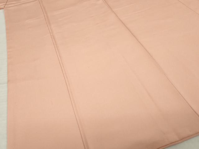 平和屋着物●上質な色無地 宍色 正絹 逸品 AABI7528ck