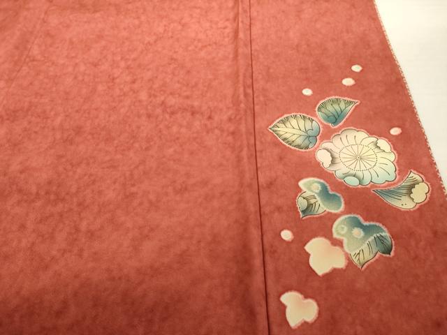 平和屋着物●豪華振袖 作家物 泰常 辻が花 舞花文 暈し染め 金彩 銀通し地 正絹 逸品 AABI7550ck