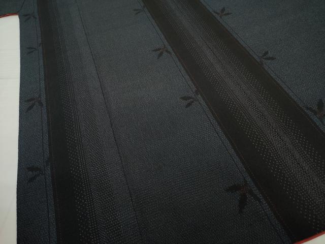 平和屋着物●本塩沢 110亀甲 花間道 正絹 逸品 AABI7553ck