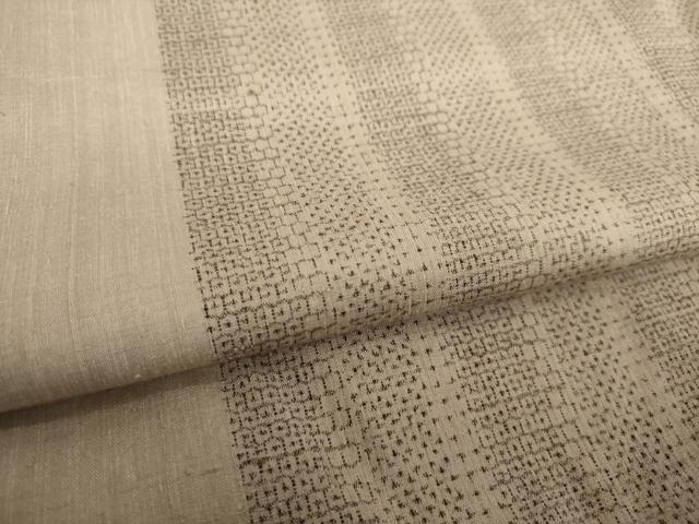 平和屋着物●本場結城紬 重要無形文化財 100亀甲 間道 正絹 逸品 AABI7560ck