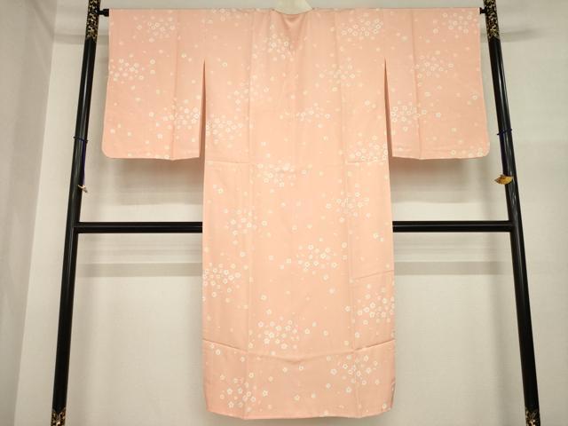 平和屋着物●長襦袢 袷 舞桜文 鈴乃屋扱い 正絹 逸品 AABI7574ck