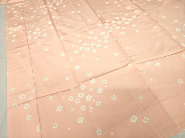 平和屋着物●長襦袢 袷 舞桜文 鈴乃屋扱い 正絹 逸品 AABI7574ck