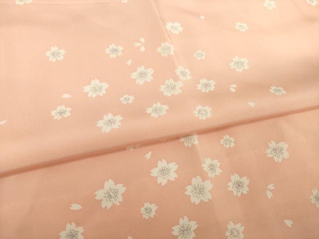 平和屋着物●長襦袢 袷 舞桜文 鈴乃屋扱い 正絹 逸品 AABI7574ck