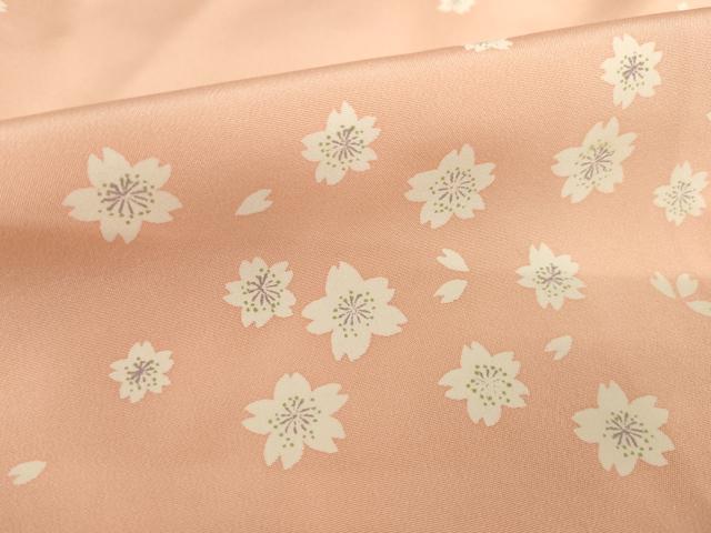 平和屋着物●長襦袢 袷 舞桜文 鈴乃屋扱い 正絹 逸品 AABI7574ck