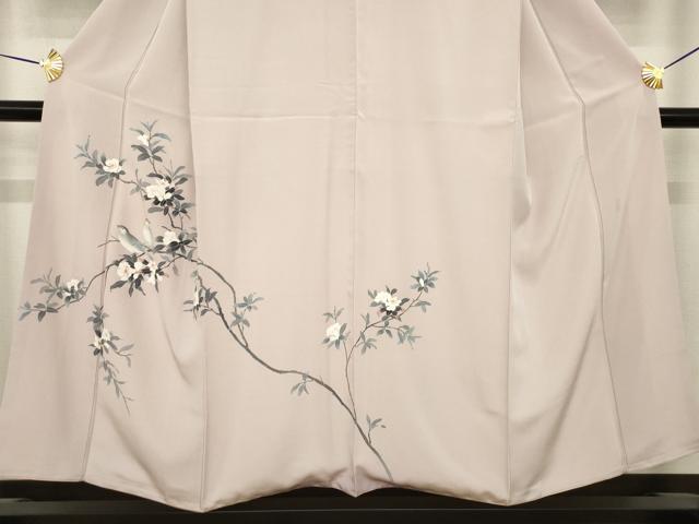 平和屋着物●訪問着 友禅 作家物 花鳥文 正絹 逸品 AABI7598ck
