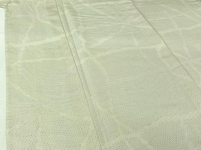 平和屋着物▽本場染大島紬 単衣 氷割れ文様 正絹 逸品 AABI7604jh