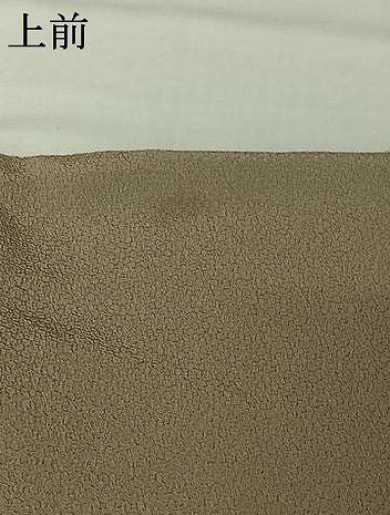 平和屋着物▽色無地 単衣 柳茶色 洗える着物 AABI7609jh