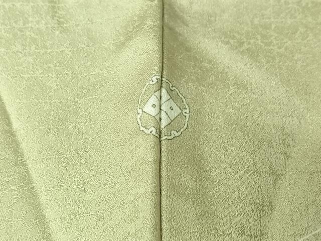 平和屋着物▽訪問着 単衣 駒刺繍 扇面花文 金糸 金彩 正絹 逸品 AABI7643jh