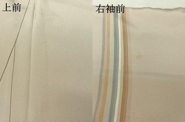 平和屋着物▽日本舞踊家 岩井流宗元 岩井友見 小紋 単衣 縞 正絹 逸品 AABI7698jh