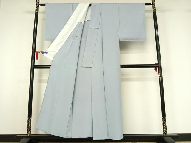 平和屋着物▽上質な小紋 単衣 霞文 暈し染め 正絹 逸品 AABI7701jh