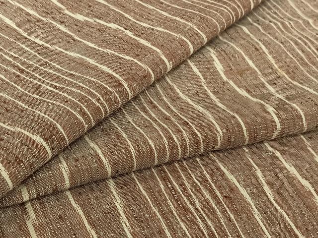 平和屋着物▽上質な紬 単衣 立涌文 正絹 逸品 AABI7721jh