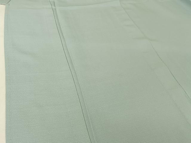 平和屋着物▽上質な色無地 単衣 白藍色 正絹 逸品 AABI7738jh