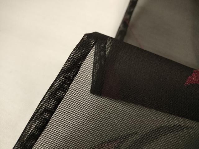 平和屋着物*夏物 小紋 紗 枝葉文 銀通し地 正絹 逸品 AABI7773jd