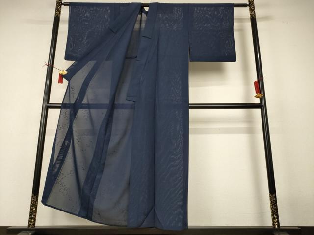 平和屋着物*夏物 色無地 絽 霞紋紗 褐返色 正絹 逸品 AABI7777jd