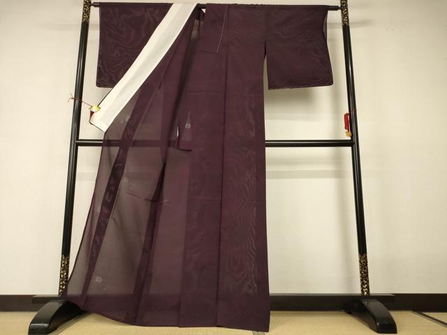 平和屋着物*夏物 小紋 芝花紋紗 正絹 逸品 未使用 AABI7849jd